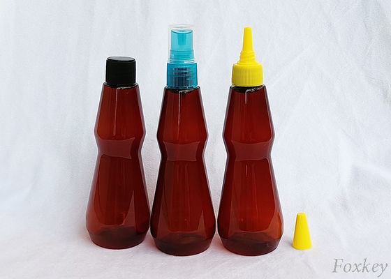 Printed Cone Shape Bottle Slim Waist S Shape 3oz 100ml Conical Plastic Bottle