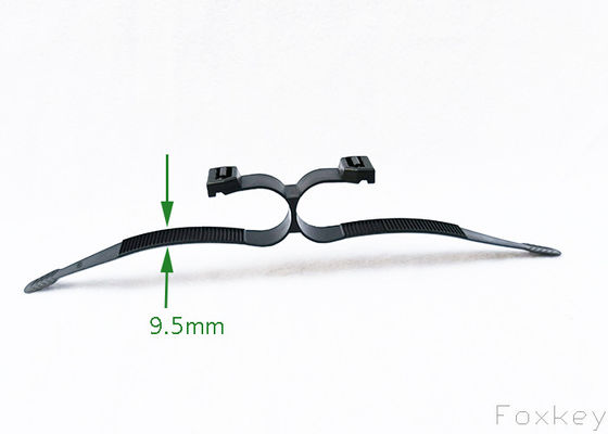 9.5mm Special Cross Double Loop Zip Ties Intersect Double Head Cable Tie