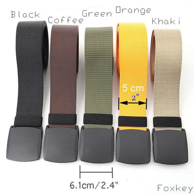 Large Belt Plastic Buckle 5cm 2 Inch Wide Broad Belt Green Comfortable Wearing