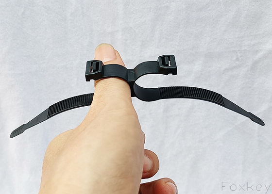 9.5mm Intersect Double Loop Cable Tie Cross Double Head Zip Tie For Garden Rebar