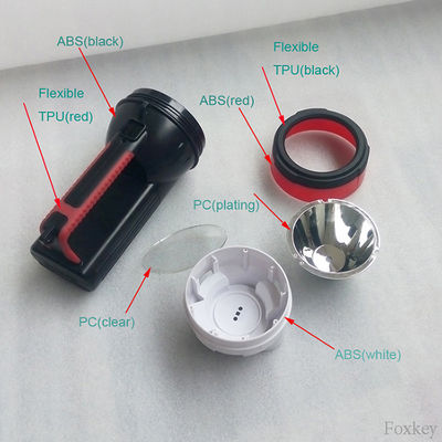 Plastic Shell Housing Part Plastic Injection Overmolding For ABS TPE PC Acrylic Metal