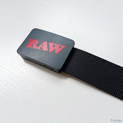Ad Plastic Buckle Custom Made Belts Gift Logo Full Color Print Nylon Webbing Belt