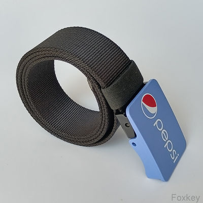 Comfortable Nylon Waist Belt Printed Plastic Buckle For Give Away Present Souvenir