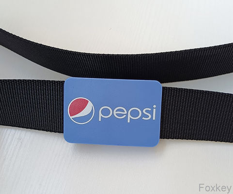 Fully Adjustable Nylon Waist Belt Strap Plastic Buckle POM With Logo Print
