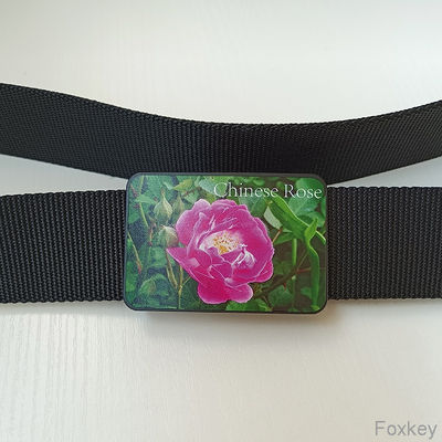 Fully Adjustable Nylon Waist Belt Strap Plastic Buckle POM With Logo Print