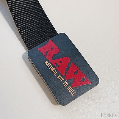 Plastic Custom Belt Buckle Personalized Full Color Print As Promotion