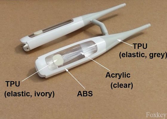 Multi Color Plastic Injection Overmolding Part ABS / TPE / Acrylic / PC