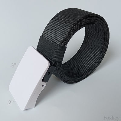 Printable Polyester Nylon Waist Belt Rust Proof With POM plastic buckle